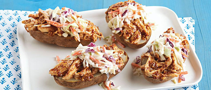 Baked Potato With Cheese + Coleslaw 