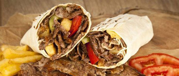 Lamb Doner Kebab Wrap 